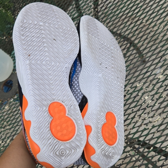 Nike Black, Orange, and Blue Sneakers - Picture 5 of 7